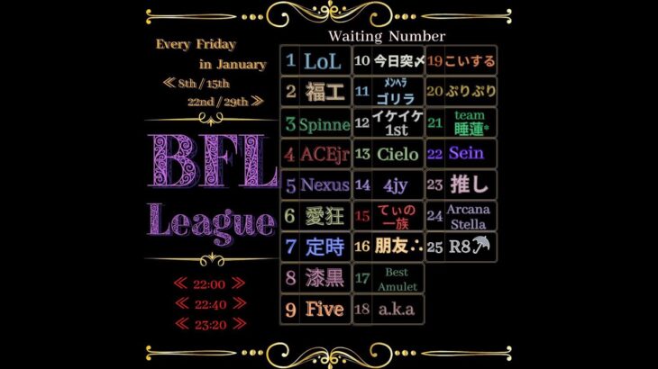 【荒野行動】1月度　BFL　Day３