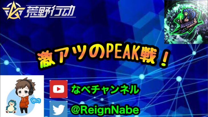 【荒野行動】 peak戦配信！3500以上を目指す(´∀｀*)